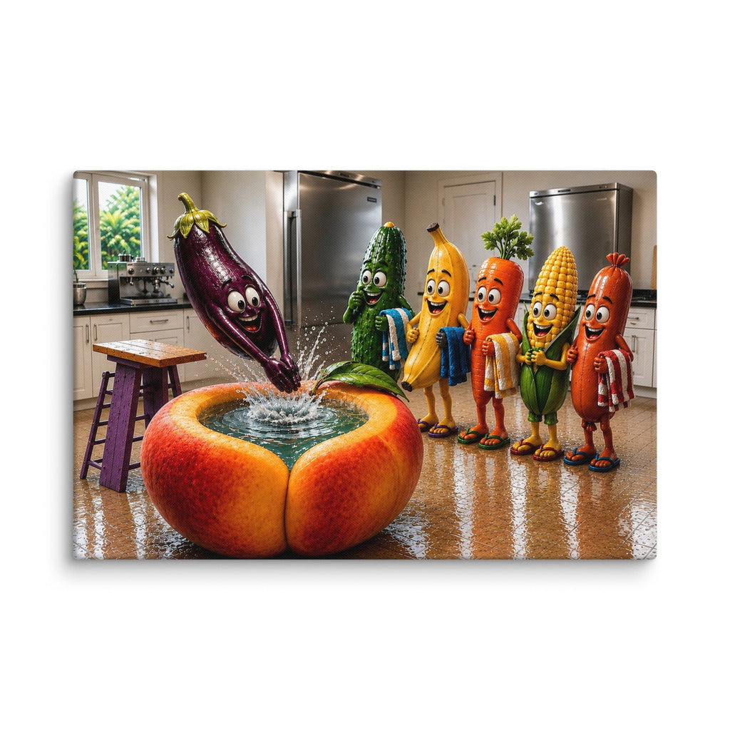 Fruit Juice - Premium Canvas Print - AETHERION GALLERY