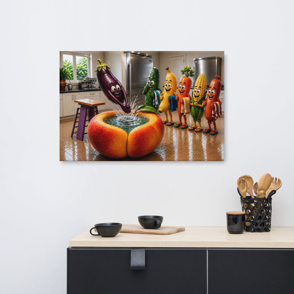 Fruit Juice - Premium Canvas Print - AETHERION GALLERY