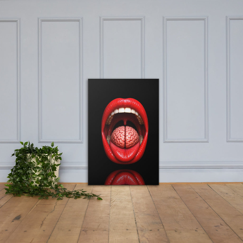 Lip Service Luxury Art Canvas - AETHERION GALLERY
