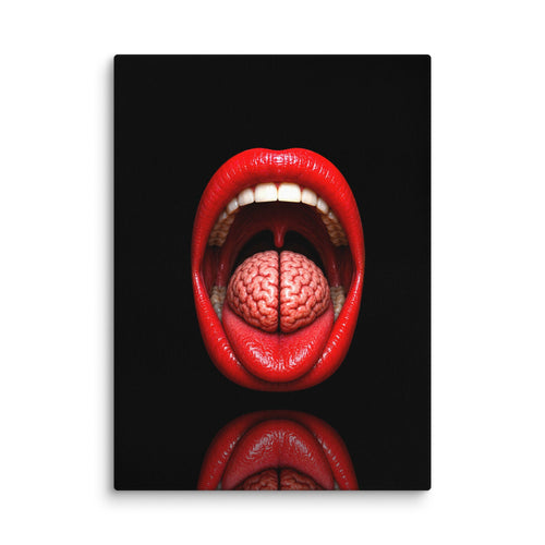 Lip Service Luxury Art Canvas - AETHERION GALLERY