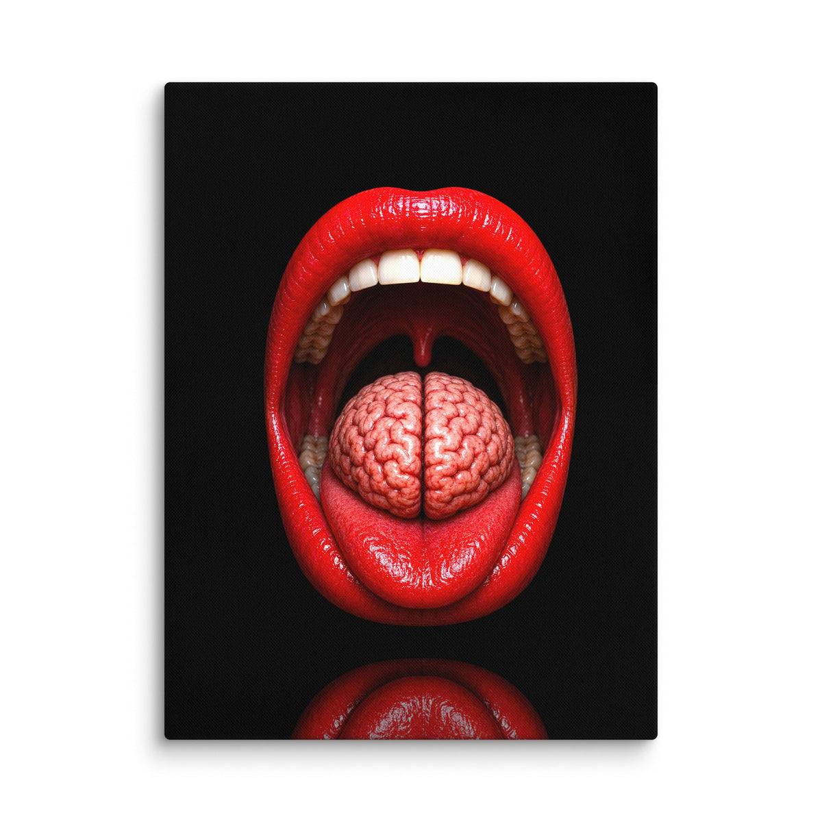 Lip Service Luxury Art Canvas - AETHERION GALLERY