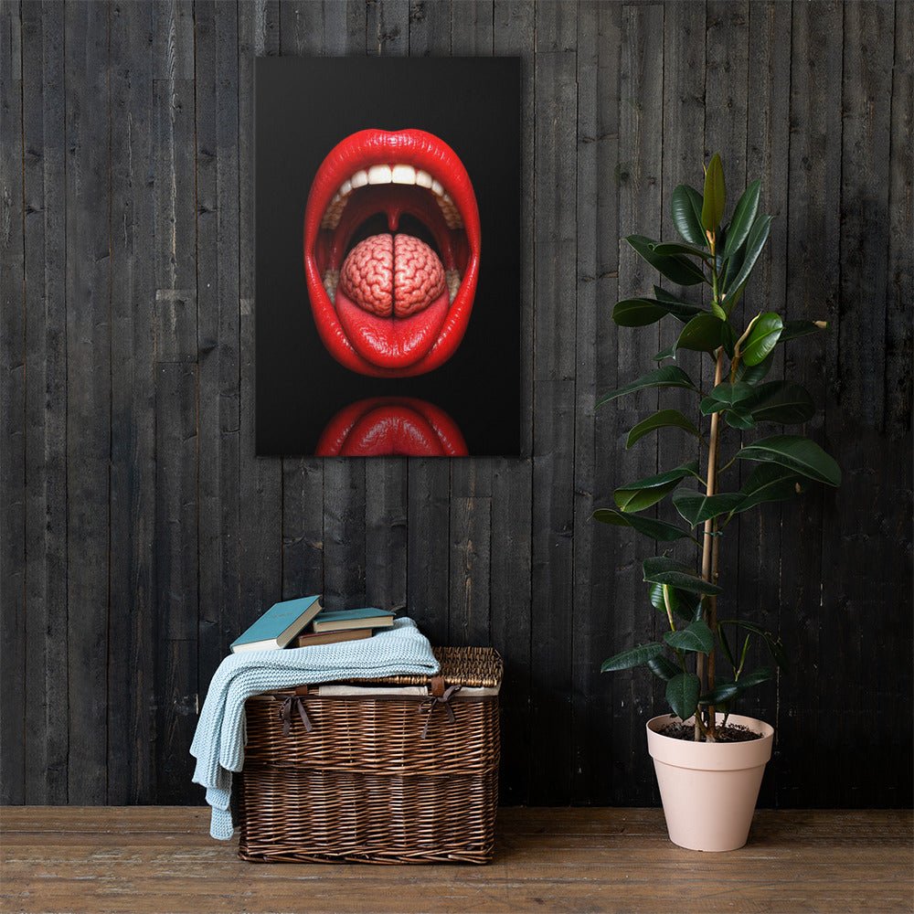 Lip Service Luxury Art Canvas - AETHERION GALLERY