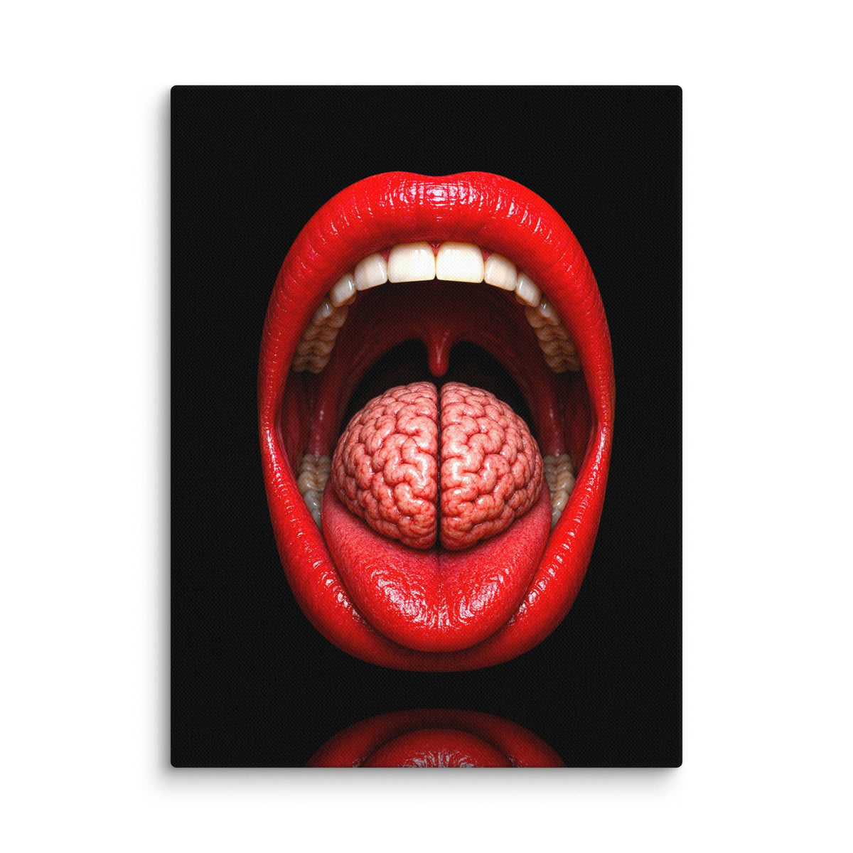 Lip Service Luxury Art Canvas - AETHERION GALLERY