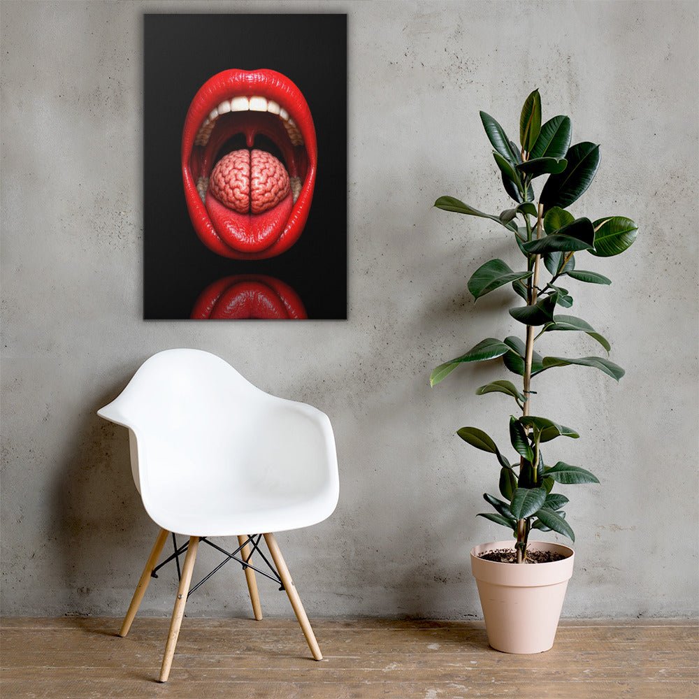 Lip Service Luxury Art Canvas - AETHERION GALLERY