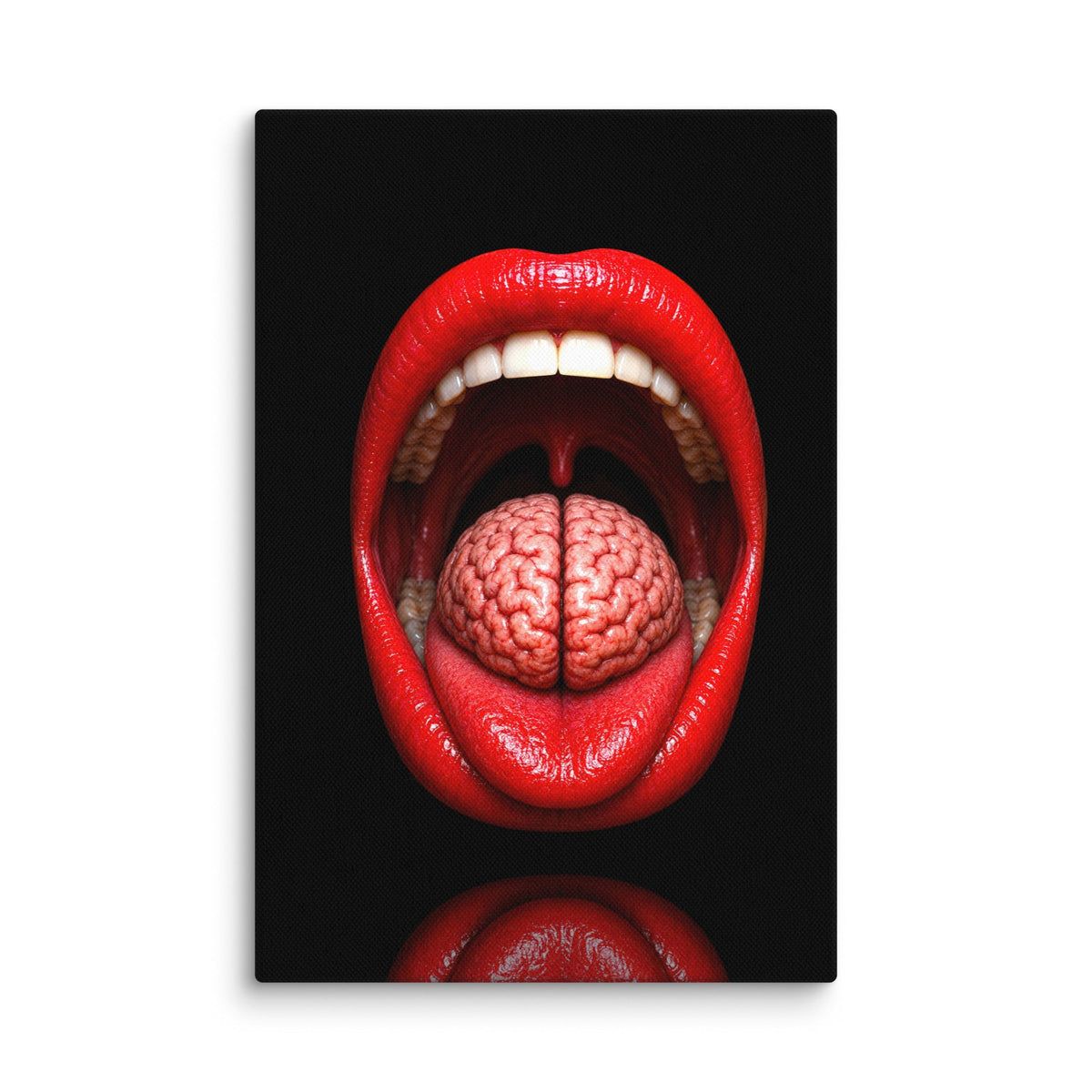 Lip Service Luxury Art Canvas - AETHERION GALLERY