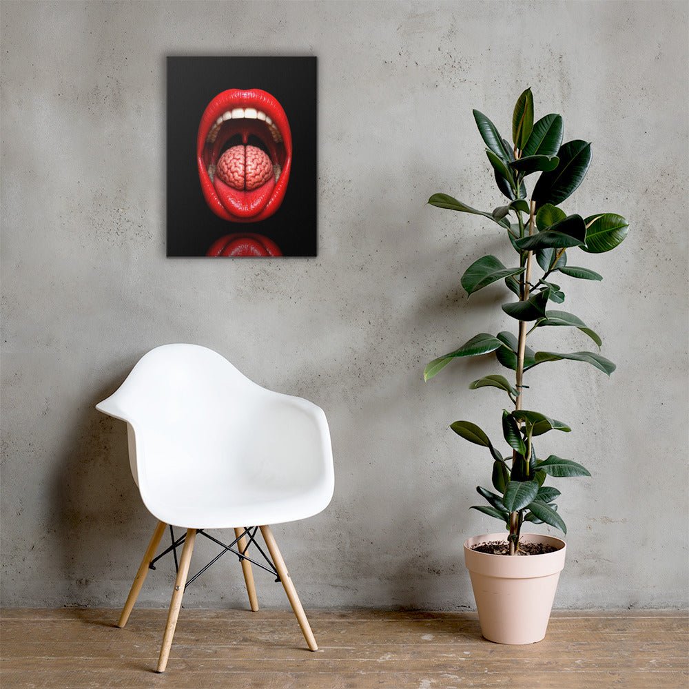 Lip Service Luxury Art Canvas - AETHERION GALLERY