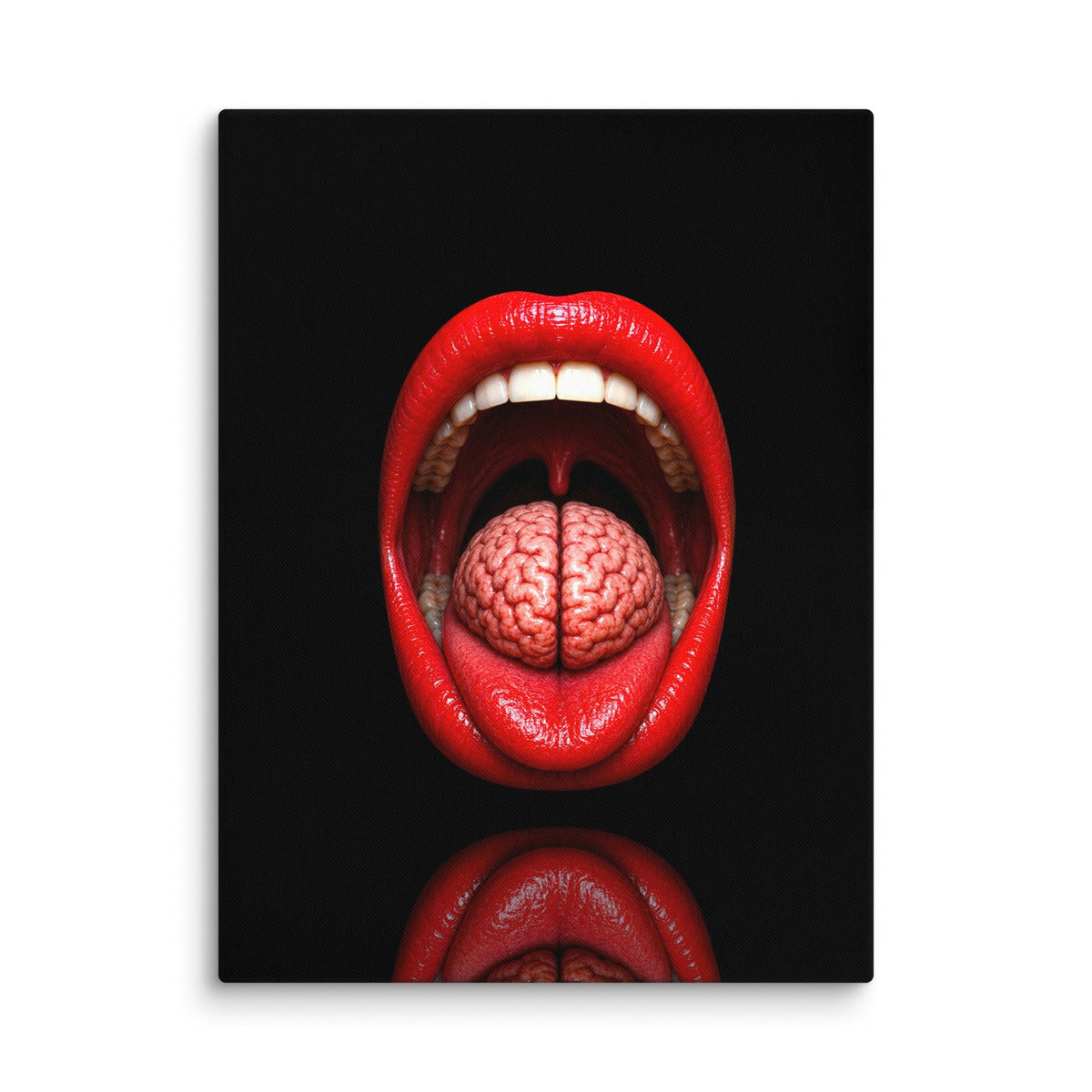 Lip Service Luxury Art Canvas - AETHERION GALLERY
