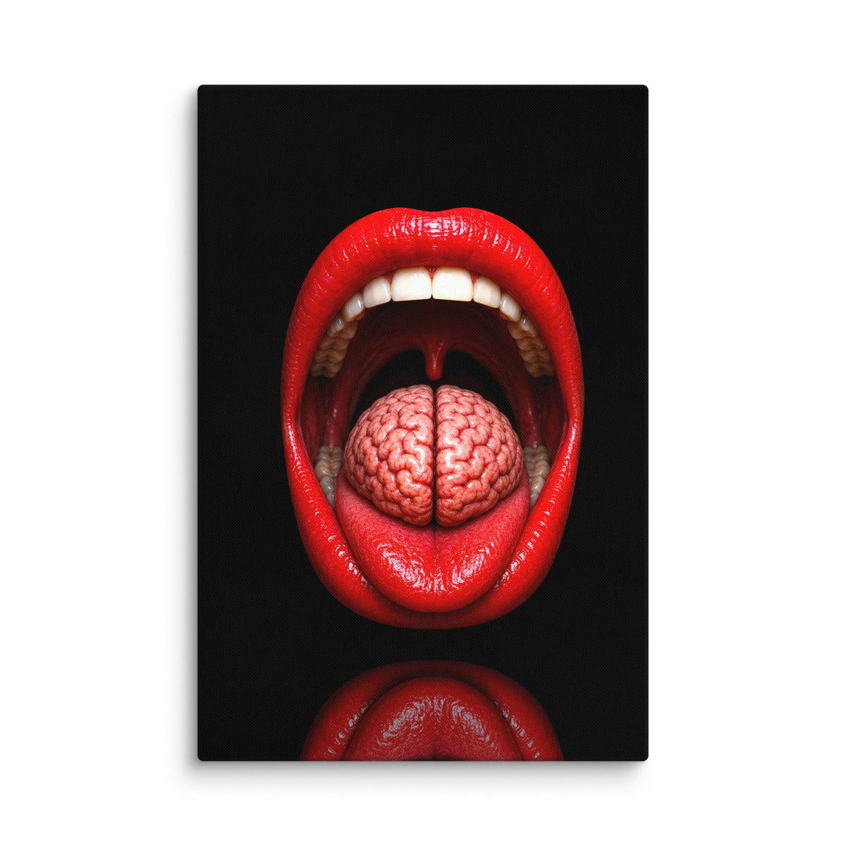 Lip Service Luxury Art Canvas - AETHERION GALLERY