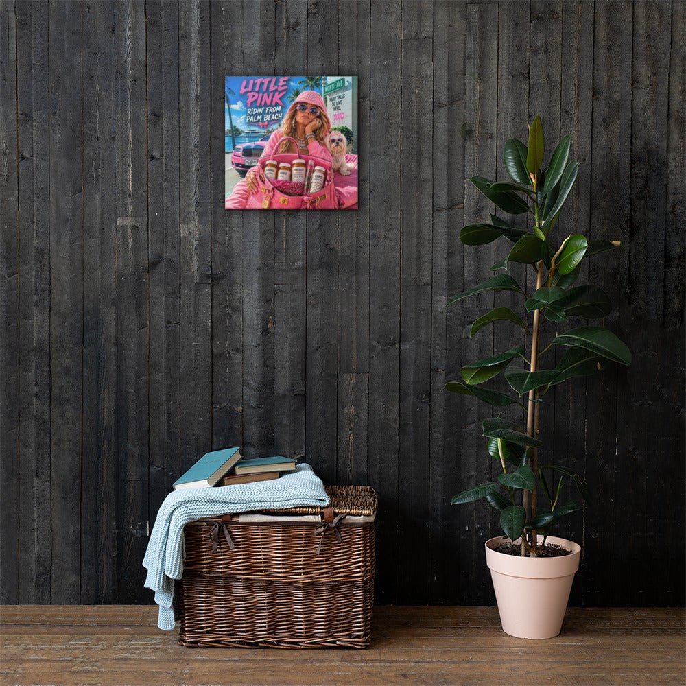Little Pink Ridin' from Palm Beach Canvas Print - AETHERION GALLERY