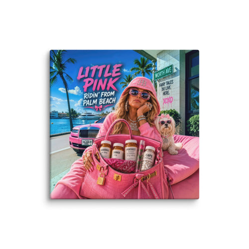 Little Pink Ridin' from Palm Beach Canvas Print - AETHERION GALLERY