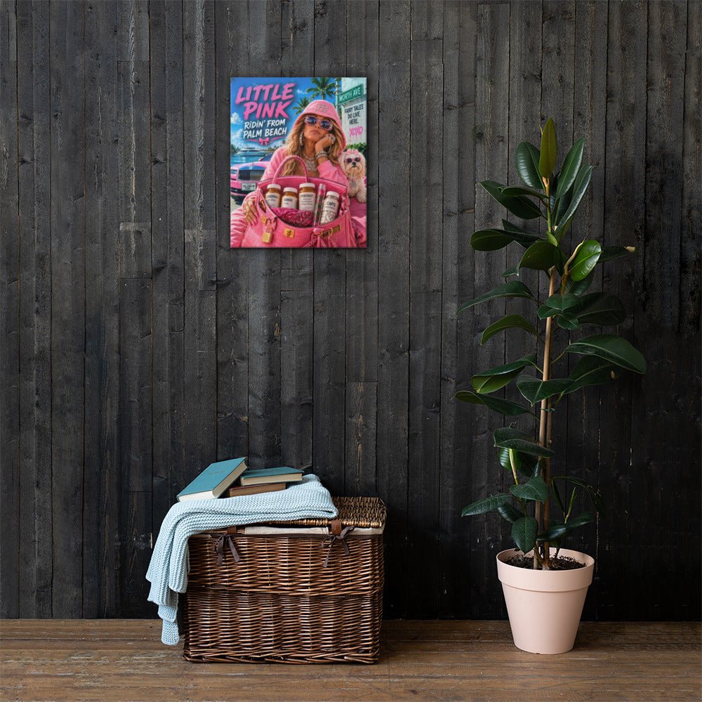 Little Pink Ridin' from Palm Beach Canvas Print - AETHERION GALLERY