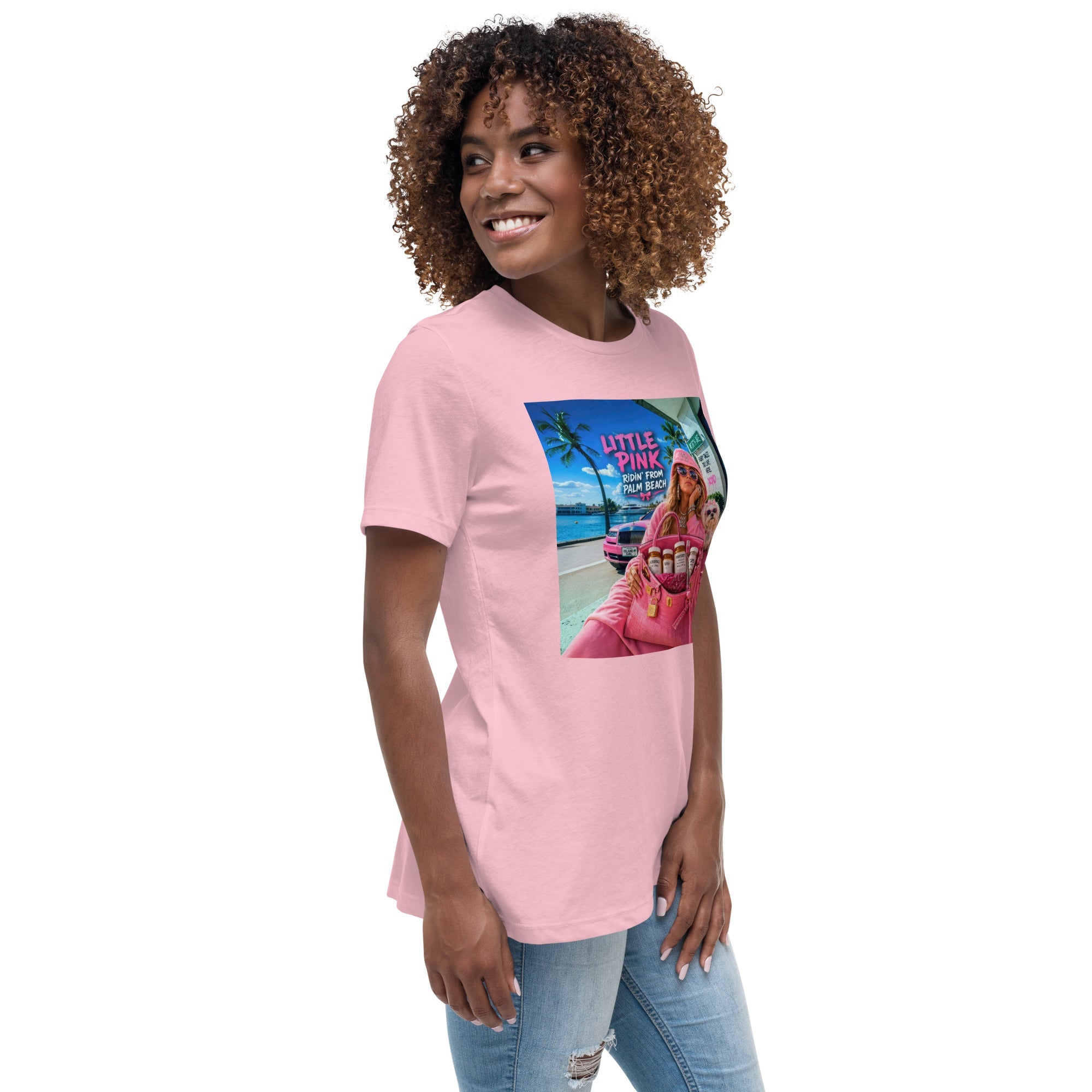 Little Pink Ridin' from Palm Beach Women's Relaxed T-Shirt - AETHERION GALLERY