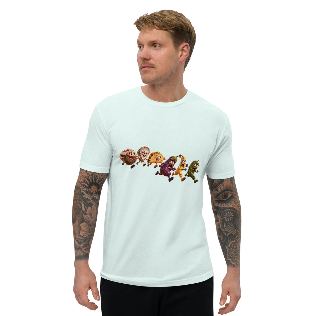 Scared Rotten -Men's Short Sleeve Fitted T-shirt - AETHERION GALLERY