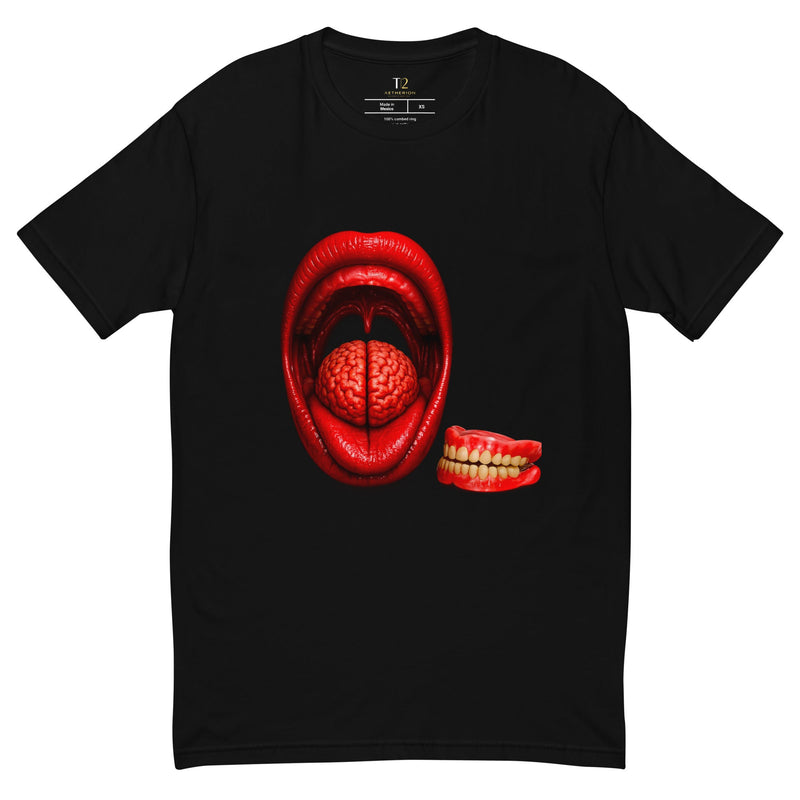 Soft Lips, Smooth Service - Men's Premium Fitted T-Shirt - AETHERION GALLERY