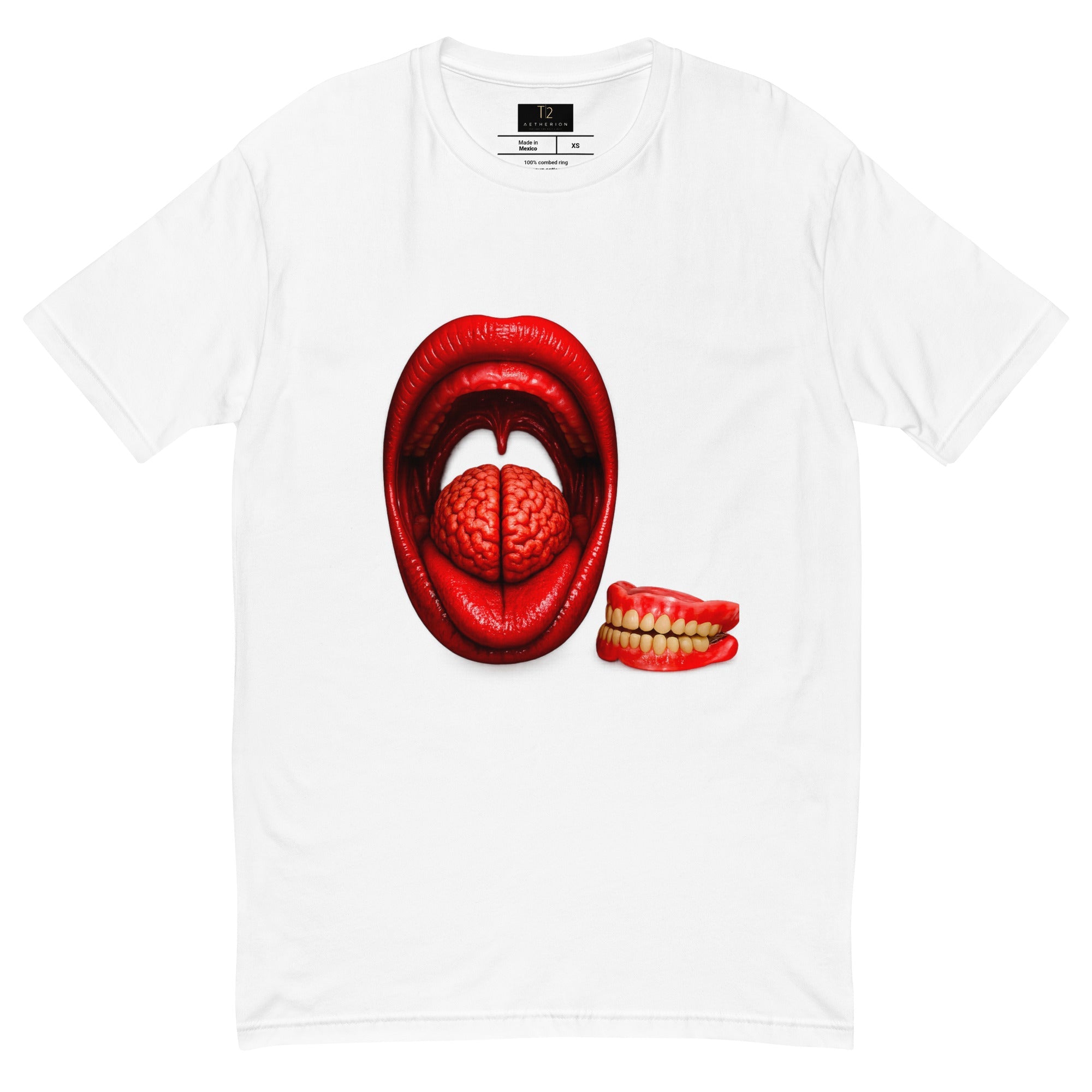 Soft Lips, Smooth Service - Men's Premium Fitted T-Shirt - AETHERION GALLERY