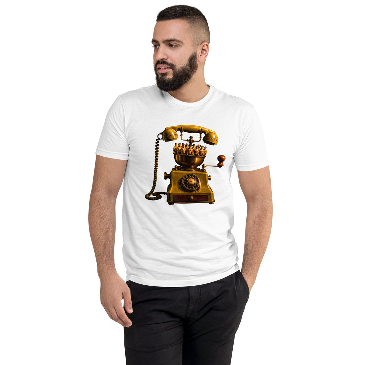 The Grinder - Men's Short Sleeve Fitted T-shirt - AETHERION GALLERY