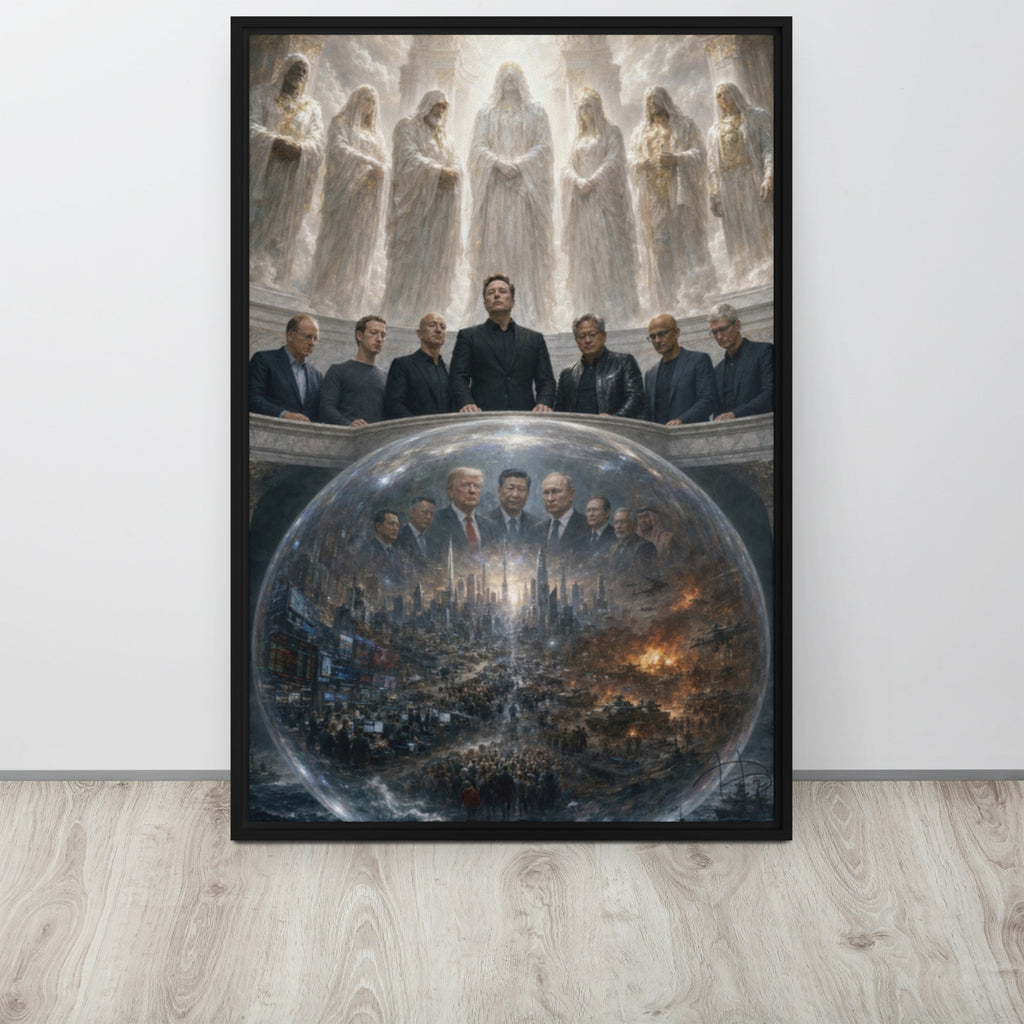 The Higher Powers, Exclusive One-of-One 24X36 Framed Canvas - AETHERION GALLERY