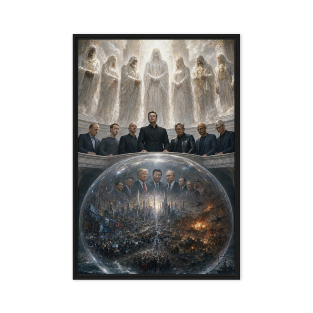 The Higher Powers, Exclusive One-of-One 24X36 Framed Canvas - AETHERION GALLERY
