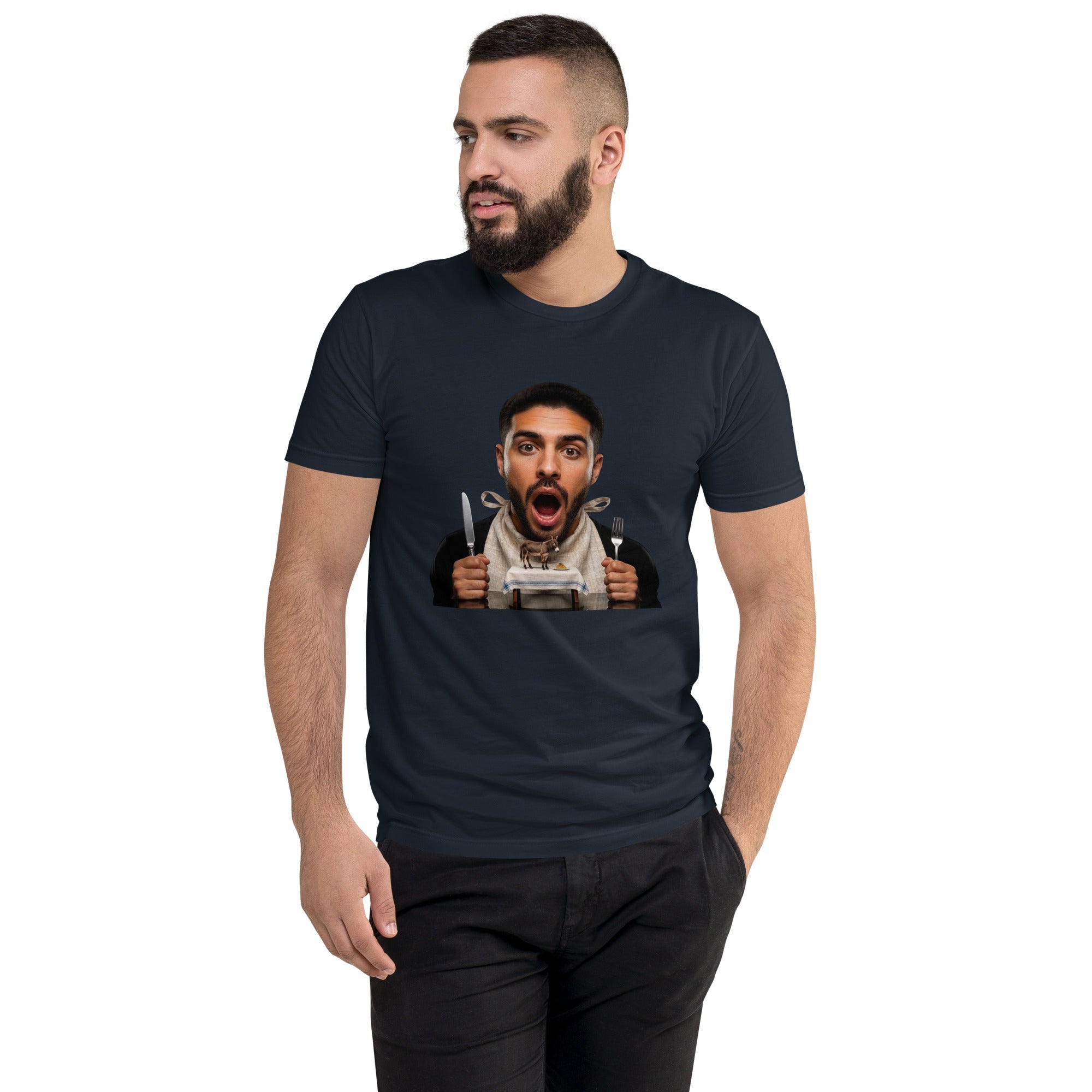 Tossed Salad Men's Fitted Premium T-shirt - AETHERION GALLERY