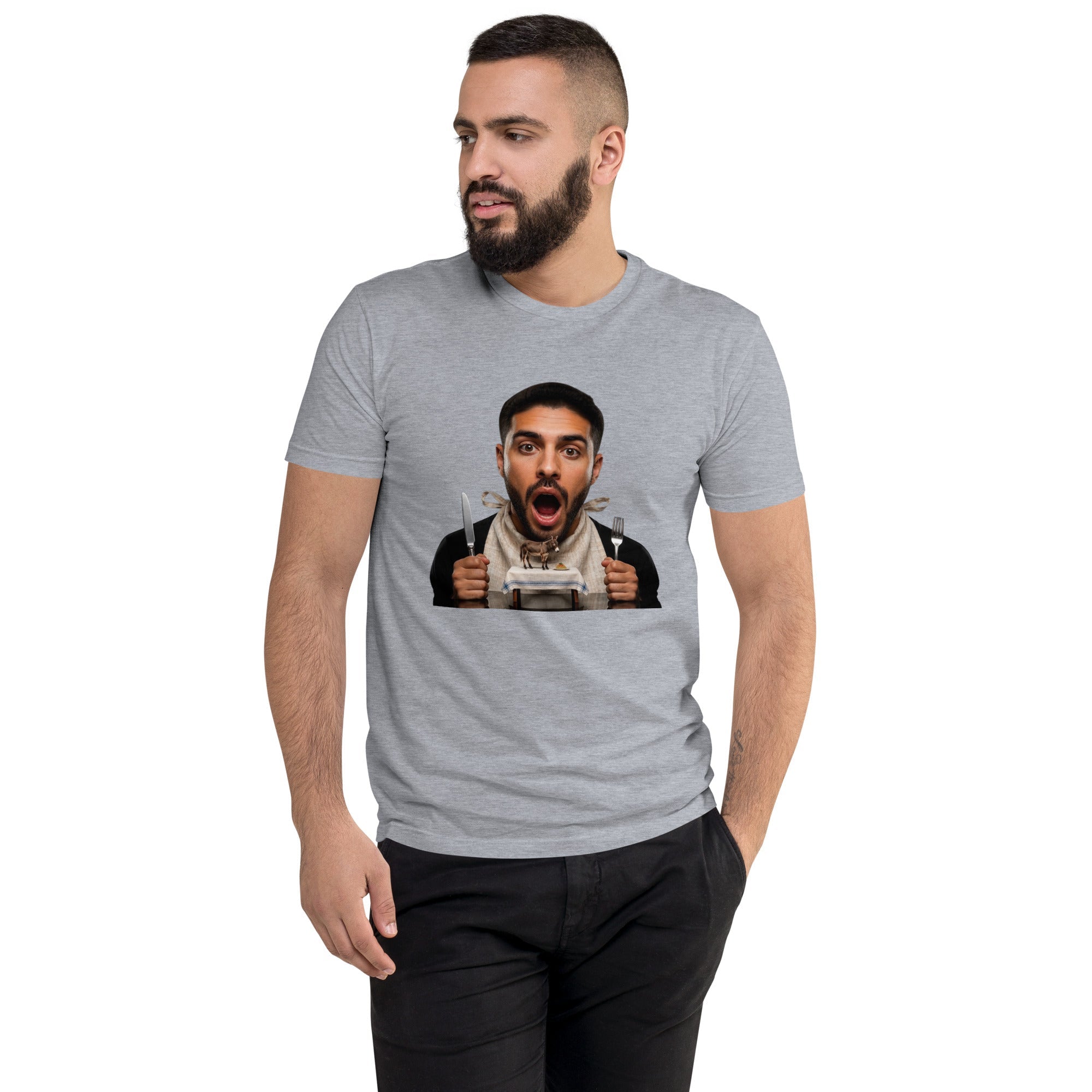 Tossed Salad Men's Fitted Premium T-shirt - AETHERION GALLERY