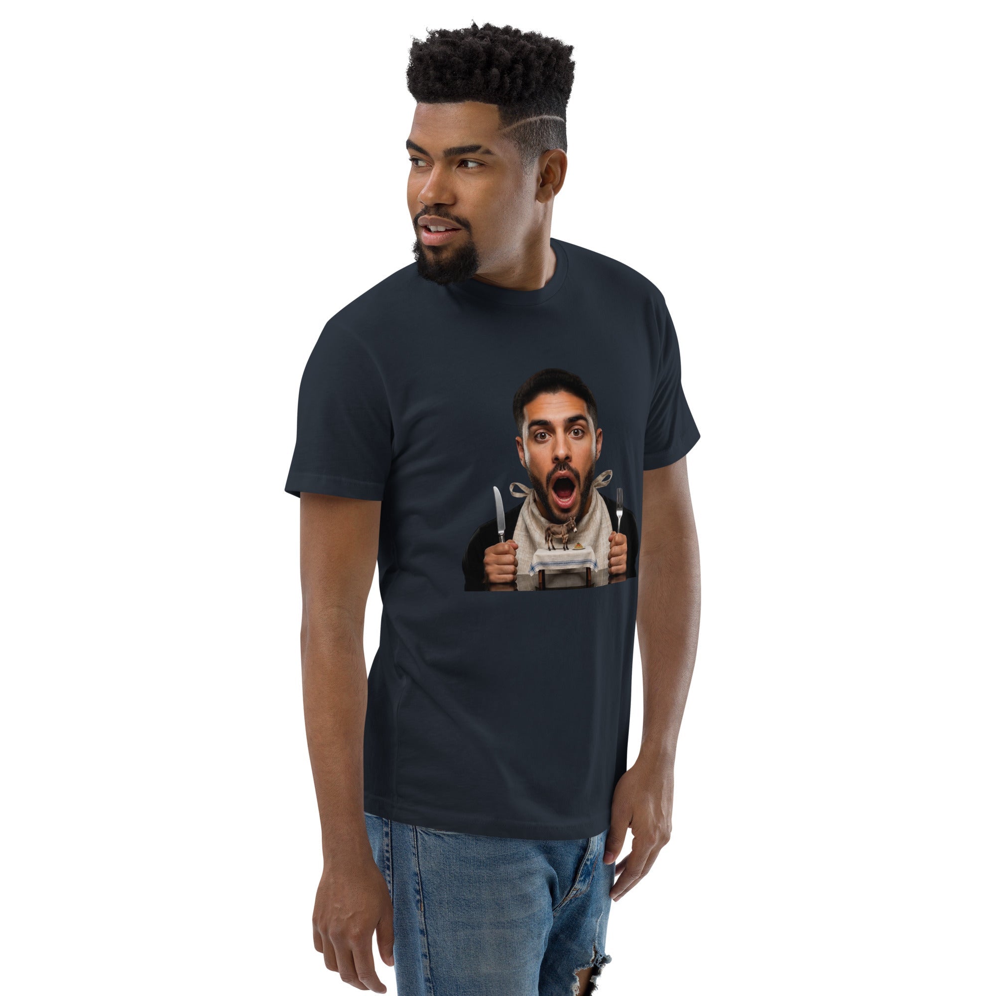 Tossed Salad Men's Fitted Premium T-shirt - AETHERION GALLERY