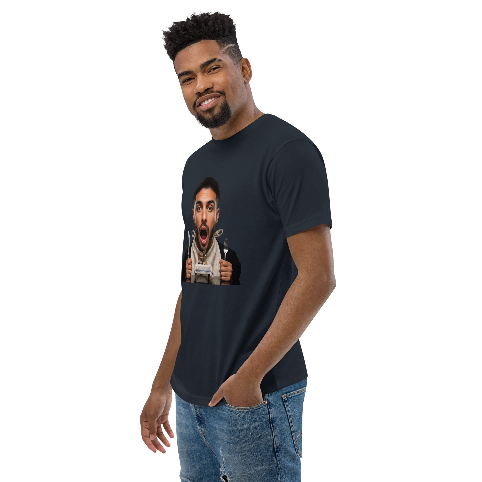Tossed Salad Men's Fitted Premium T-shirt - AETHERION GALLERY