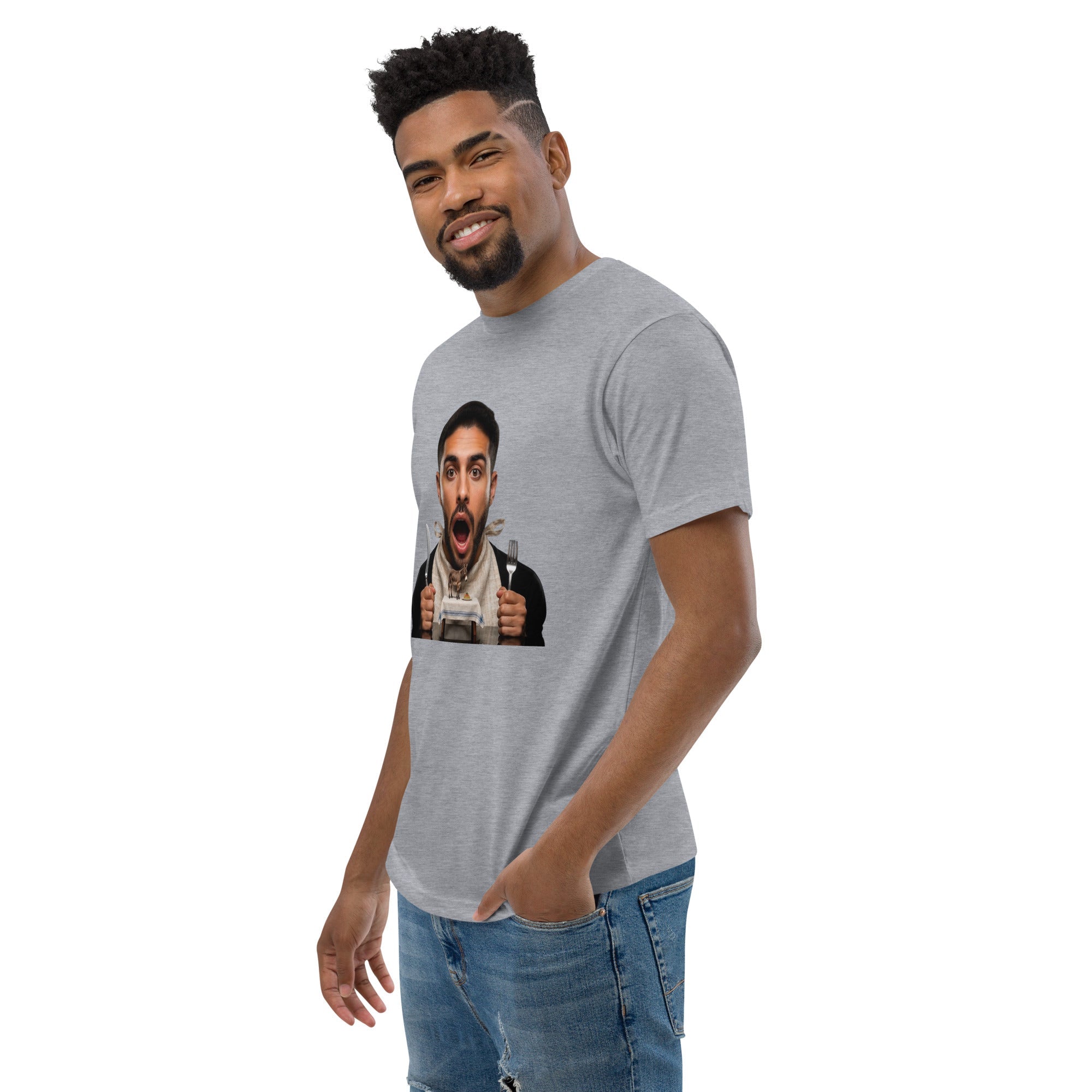 Tossed Salad Men's Fitted Premium T-shirt - AETHERION GALLERY