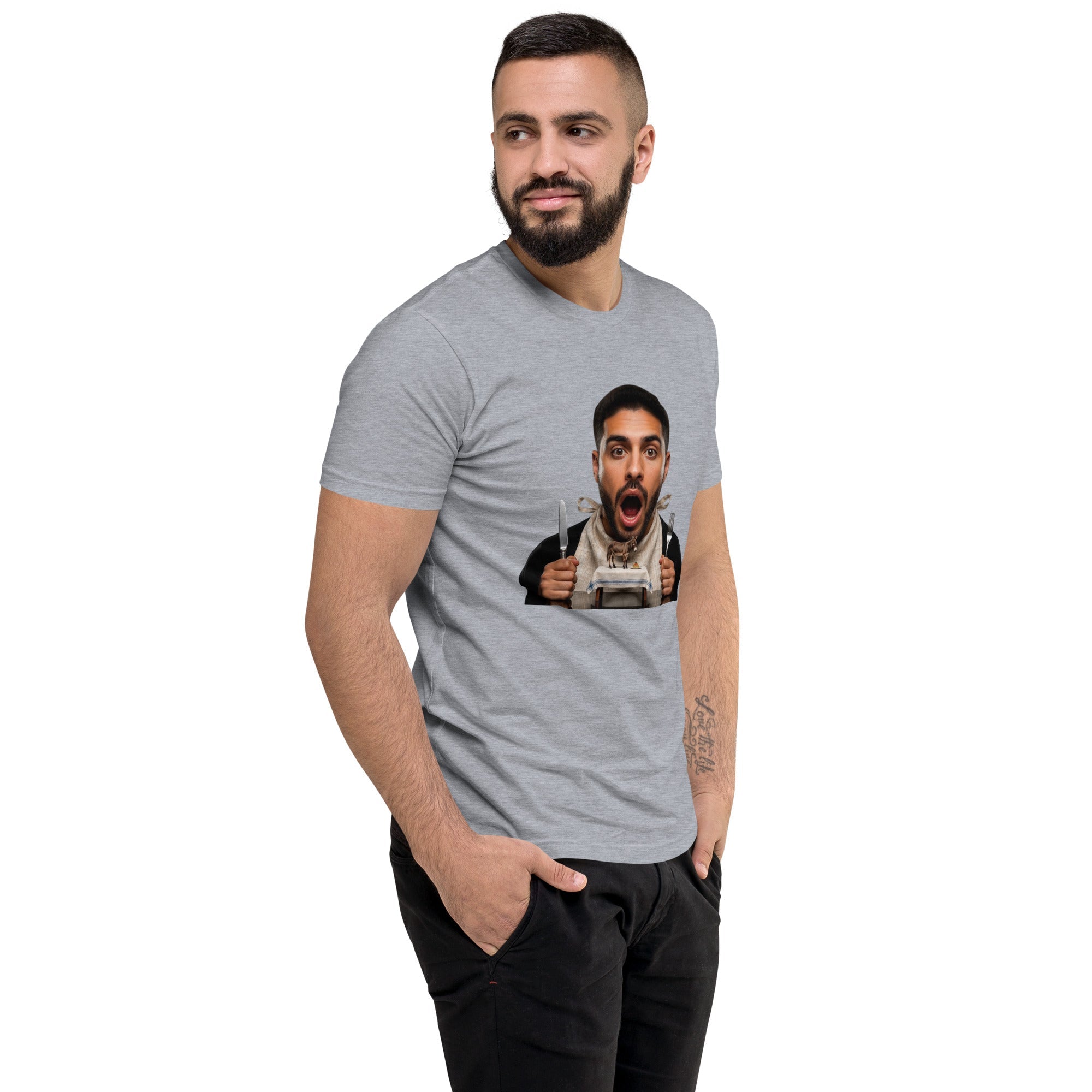 Tossed Salad Men's Fitted Premium T-shirt - AETHERION GALLERY