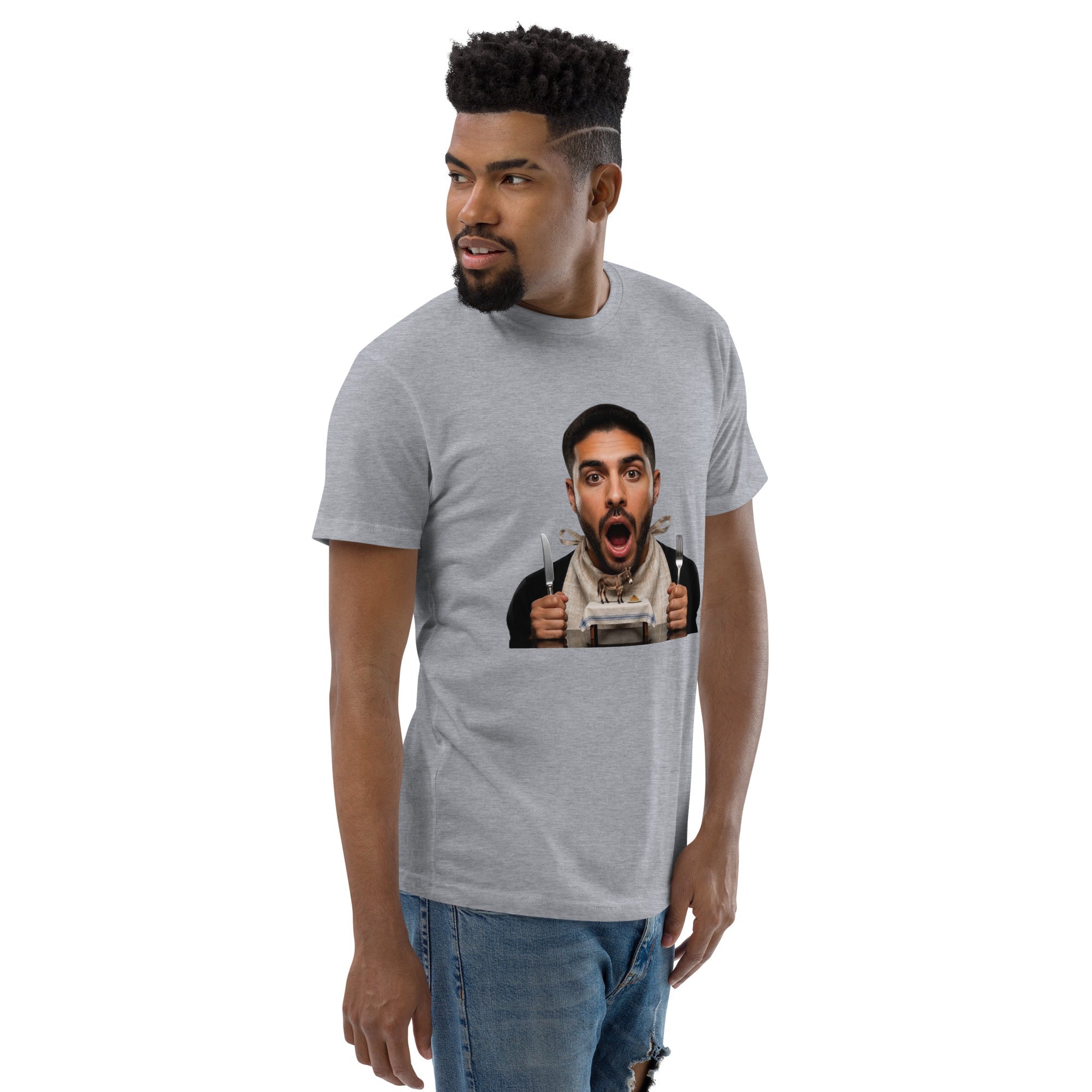 Tossed Salad Men's Fitted Premium T-shirt - AETHERION GALLERY