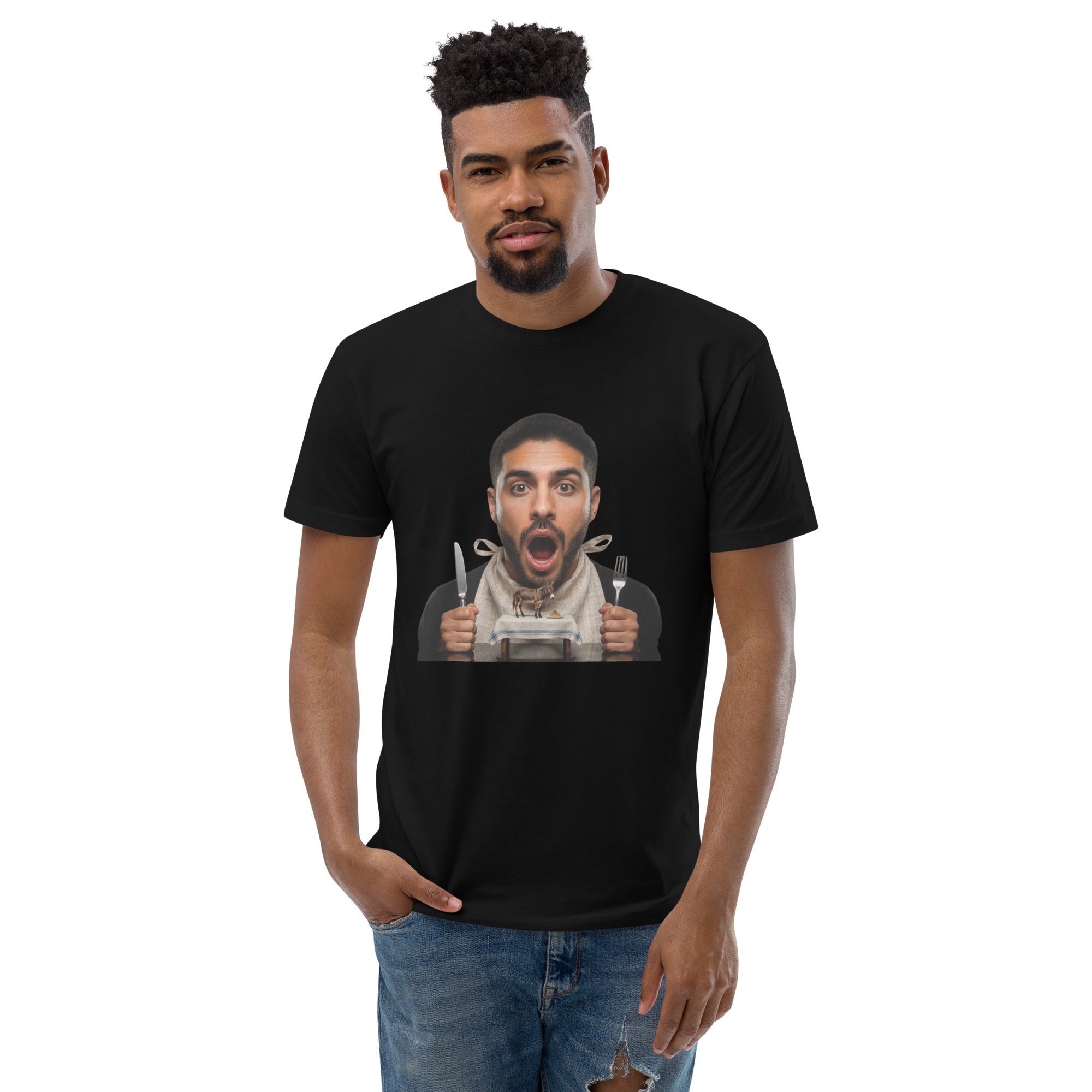 Tossed Salad Men's Fitted Premium T-shirt - AETHERION GALLERY