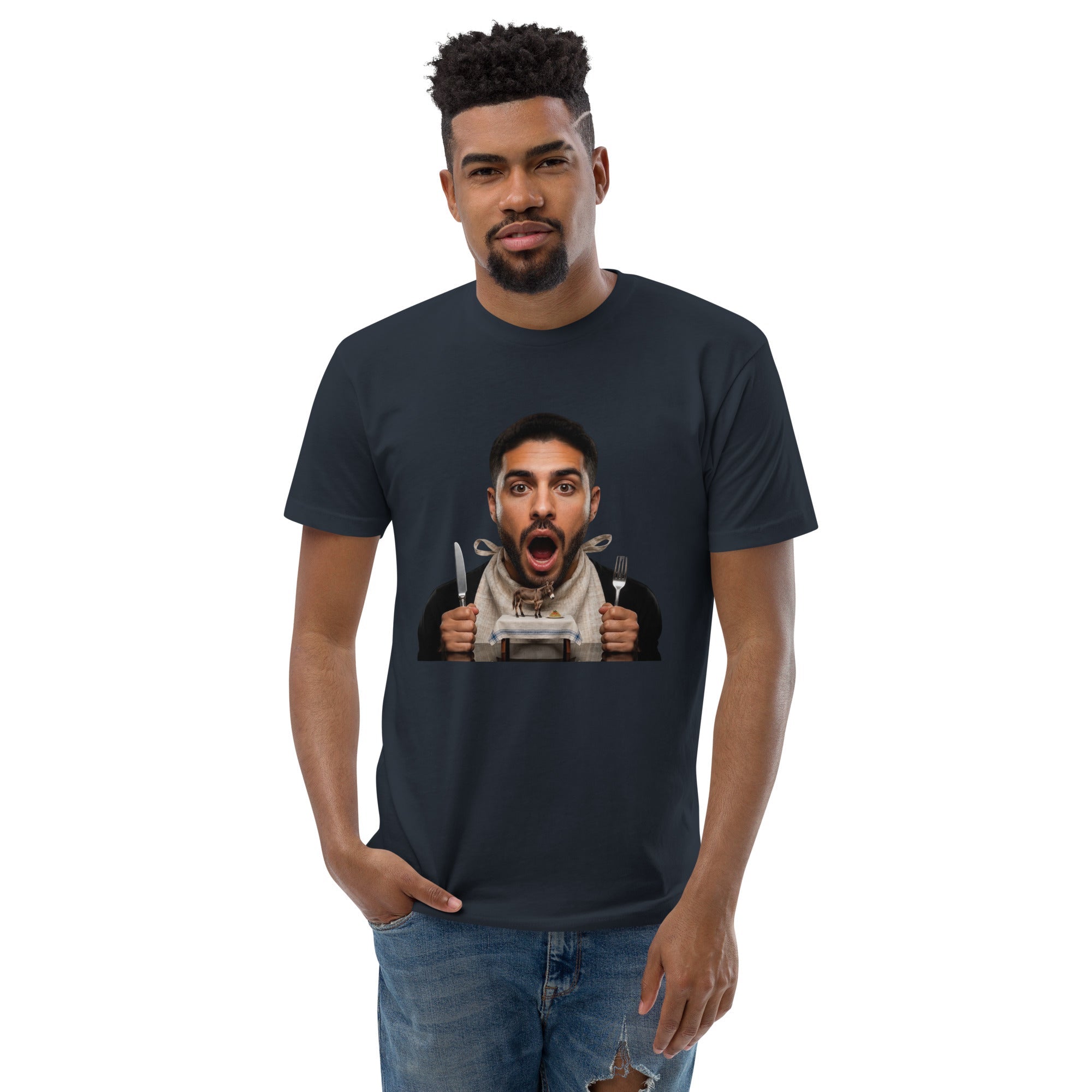Tossed Salad Men's Fitted Premium T-shirt - AETHERION GALLERY