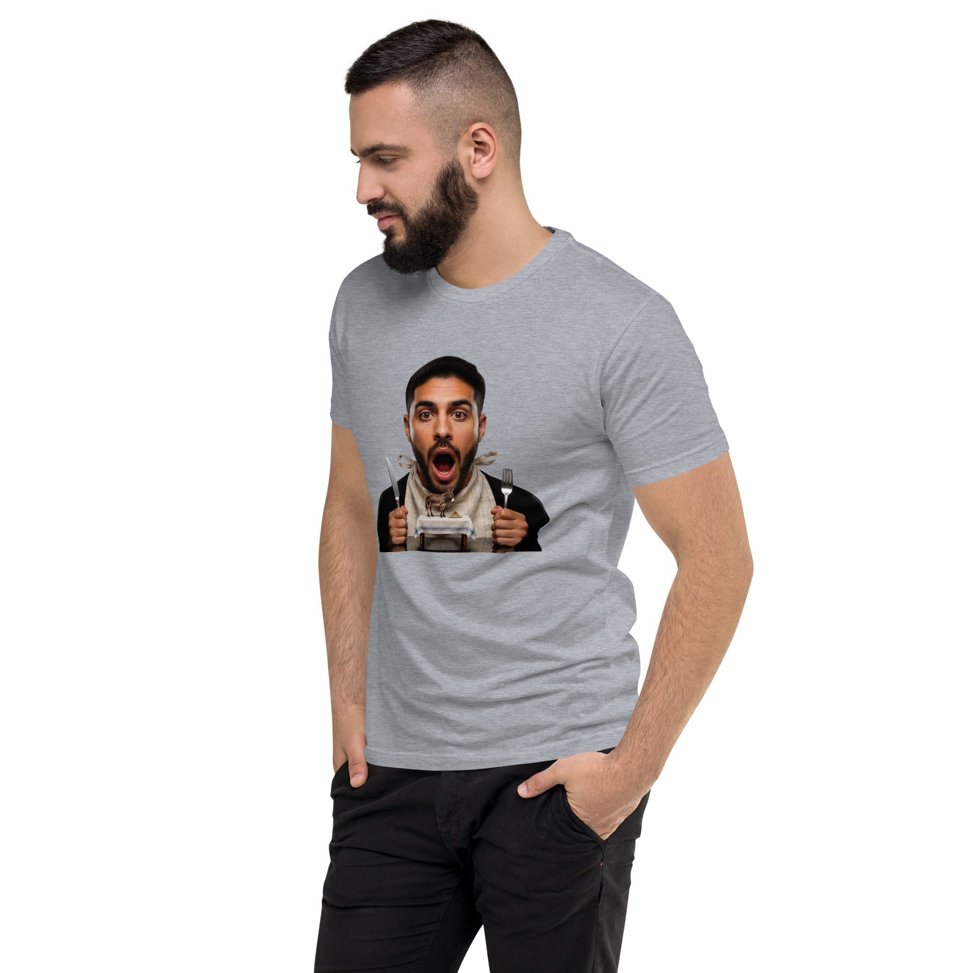 Tossed Salad Men's Fitted Premium T-shirt - AETHERION GALLERY